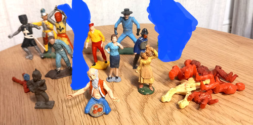 Lotto soldatini figurini - 16,