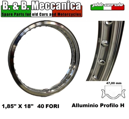 Cerchio alluminio x 18 - alluminio, 1.85