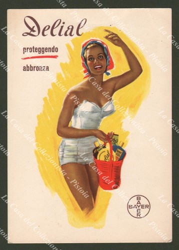 Delial bayer cartolina - delial., bayer.